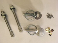 Silver competition bonnet pins