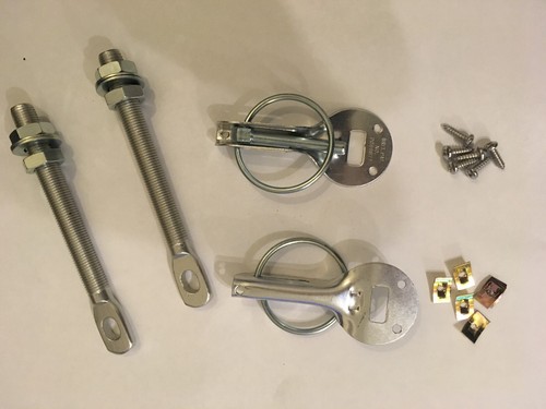 Silver competition bonnet - , pins